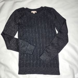 Banana Republic Factory Black Sweater Cable Knit Women's Size Small